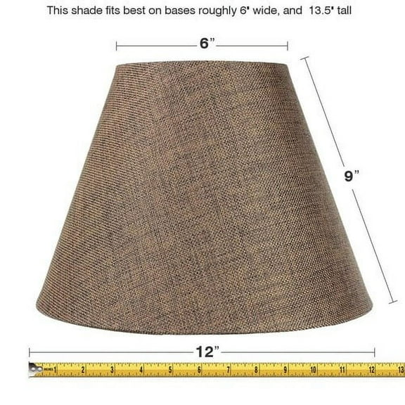 Home Concept Inc Slip Uno 12'' Fabric Empire Lamp Shade