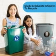 thumbnail image 3 of Assured Signs Recycle Sticker for Trash Can | 5 by 5" | 2 Pack | Blue & Black Vinyl - Ideal Recycling Stickers For Bin, 3 of 8