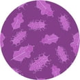 thumbnail image 1 of Ahgly Tapis Rond Lavable en Machine Intérieur Transitionnel Violet Cramoisi, 5 Pieds Rond, 1 of 7