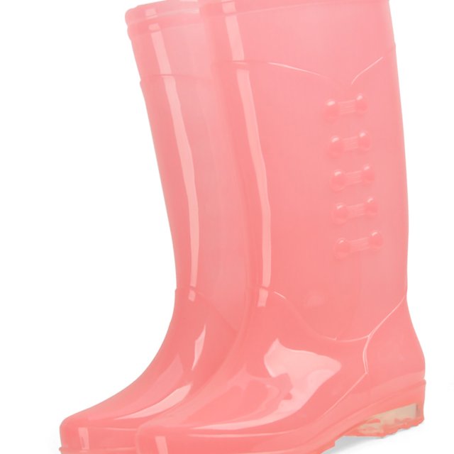 Bottes de Pluie Transparentes, Bottes de Pluie Grand Non PVC Bottes de Pluie pour Adultes Femmes Bottes de Pluie avec Housse en Coton Moelleux Design Élevé