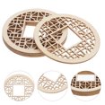 thumbnail image 3 of 4pcs Mini Wooden Window Miniature Window Part Chinese Window Model Tiny Window Frame Decor Mini House Supplies Miniature Things Miniature Model Kit, 3 of 8