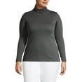 thumbnail image 3 of Lands' End Women's Plus Size Supima Cotton Long Sleeve Turtleneck, 3 of 3