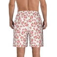 thumbnail image 3 of Naloa Rose Flowers Men's Beach Shorts, Surfing shorts, Swim trunks, Quick Dry Swim Trunks for Surfing Beach Fun - Large, 3 of 9