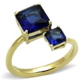 thumbnail image 1 of Women IP Gold Stainless Steel Ring with Synthetic in Montana - Size 5, 1 of 1