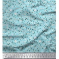 thumbnail image 1 of Soimoi Silk Fabric Leaves & Floral Shirting Print Fabric by The Yard 42 Inch Wide, 1 of 1