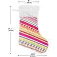 thumbnail image 2 of Coolnut Christmas Stocking Personalized Mexican Serape Stripes Large Candy Stocking Hanging Gift Xmas Stockings Decoration 2 PCS for Family Holiday Party Ornaments Decor Fireplace, 2 of 7