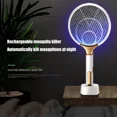 thumbnail image 3 of 1200mAh Electric Mosquito Swatter LED Rechargeable Anti Fly Bug Zapper Killer Racket Pest Control Product, 3 of 10