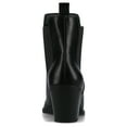 thumbnail image 4 of Journee Rosemary Western Pointed Toe Cuban Heel Casual Comfort Chelsea Booties, 4 of 9