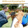 thumbnail image 4 of Pet Grooming Glove Hair Remover Brush Gentle Deshedding Efficient Pet Mitt Pet Massage Gloves Left & Right Hand Draw Dogs Cats Horses Long Short Fur (1Pair Left & Right Hand (Blue)), 4 of 8
