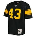 thumbnail image 2 of Men's Mitchell & Ness Troy Polamalu Black Pittsburgh Steelers 2008 Authentic Throwback Retired Player Jersey, 2 of 3
