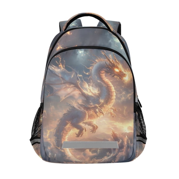 ALAZA Spread Wings Dragon Backpack Elementary School Bag Bookbag Travel Rucksack