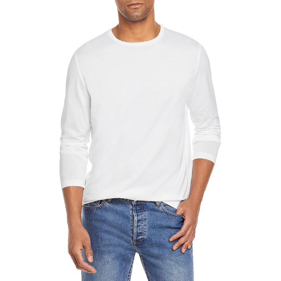 The Men's Store Mens Cotton Crewneck T-Shirt White M