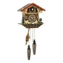 Quartz Cuckoo Clock Swiss house with music