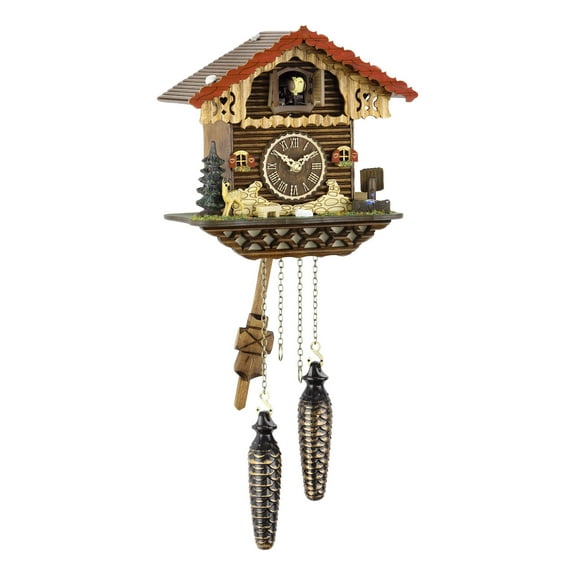 Quartz Cuckoo Clock Swiss house with music