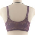 thumbnail image 4 of Xmarks Everyday Zipper Bras - Women's Front Easy Close Builtup Sports Push Up Bra with Padded for Middle Aged Women - Purple 38/85, 4 of 5