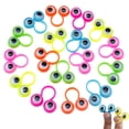thumbnail image 1 of Juego de 100 piezas de juguetes de marionetas para dedos de ojos, marionetas de dedo con globo ocular ondulado, anillos para niños, recuerdos de fiesta para niños y niñas, 1 of 5