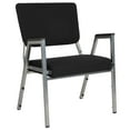 thumbnail image 2 of Flash Furniture HERCULES Series 1000 lb. Rated Black Antimicrobial Fabric Bariatric Medical Reception Arm Chair with 3/4 Panel Back, 2 of 6