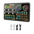 thumbnail image 1 of LEEYNEER Sound Effects Board  Audio Interface  Live Sound Board for PC Microphone  Audio Mixer for Karaoke  Gaming, 1 of 5