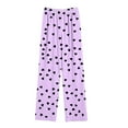 thumbnail image 7 of ZVAVZ Valentine's Day Pants for Boys Girls Wide Leg Sweatpants Kids Elastic Waist Sports Trousers with Pockets Purple,13 -14Years, 7 of 7