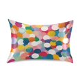 thumbnail image 7 of Yayeee Pillowcase Queen Size Set of 2 Satin Wrinkle Resistant Pillow Case, Dark Colorful Circles, 7 of 7