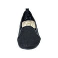 thumbnail image 2 of FUZZY Lacy Women Extra Wide Width Casual Metallic Flat BLACK 12, 2 of 6