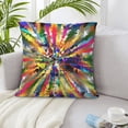 thumbnail image 6 of ZICANCN Chromatic Rainbow Triangles Decorative Throw Pillow Covers, Bed Couch Sofa Decorative Knit Pillow Covers for Living Room Farmhouse, 20"x20", 6 of 8