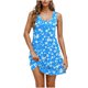 thumbnail image 1 of Vestido Sexy para las Mujeres Impreso Cuello Redondo Casual Falda Corta Bolsillo, Poliéster Altamente Elástico para la Ropa Interior Y Pijamas, 1 of 1