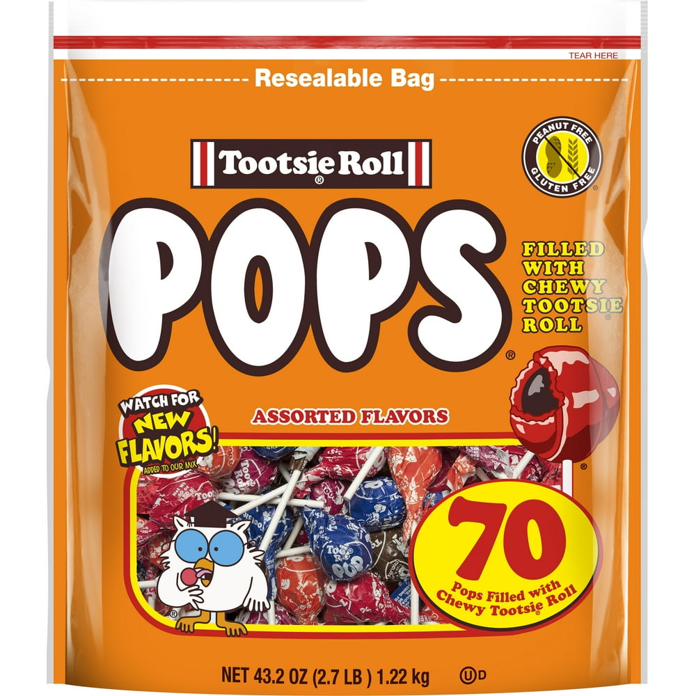 Tootsie Pops Assorted Flavored Lollipops 43.2 Oz
