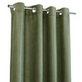 thumbnail image 5 of Habitat Abstract Light Filtering Energy Efficeint Grommet Curtain Panel for Windows 52" x 108" Green, 5 of 5