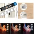 thumbnail image 4 of 14-Bulb Custom LED Vanity Mirror Lights with 4-Button Control, USB Powered, Hidden Wiring, 3 Color Temperatures - Durable Decorative Lighting for Makeup, Bathroom, and Holiday Decor, 4 of 4