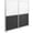 White Dry Erase/Dark Gray/Silver, variant on VIVO Modular Wall System, 2 PET + Magnetic Whiteboard Panels, Office Dividers