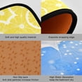 thumbnail image 3 of SKYSONIC Yellow Lemons Kitchen Mats and Rugs, Summer Fruit Kitchen Floor Runner Bathroom Carpet Doormat Washable Rug, Perfect for Living Room Bedroom Entryway,19.7"x27.6" + 19.7"x47.2", 3 of 7