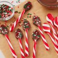 thumbnail image 3 of Peppermint Flavored Candy Cane Spoons Holiday Seasonal Occasional Christmas Thanksgiving Artificial Taste Desserts Edible Utensil Copy Sweet Treats Delicacies Confectioneries Red White Strip Pack of 2, 3 of 7