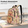 thumbnail image 7 of Xoenoiee Capybara Milk Tea Cherry Blossom Print Kids Backpack for Girls Elementary School Bookbag School Bag with Zippe Pocket Lightweight Rucksack Travel Daypack with Adjustable Straps, 7 of 7