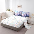 thumbnail image 5 of Manfei Cartoon Castle Bedding Comforter Set 7-Piece for Kids Girls, Kawaii Rainbow King Bedding Sets, Fairy Tale Bed Sheets, Super Cozy Room Decor, 5 of 8