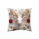 thumbnail image 2 of Funda de almohada navideña, decoración navideña, decoración de sofá, almohada de lino, funda de almohada para sofá de casa, decoración navideña, 45 x 45 cm, 2 of 5