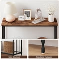 thumbnail image 4 of Bingirl Console Table - Glass Shelf, Metal Frame, 33.5” Behind Couch Table Industrial Hallway Table, 4 of 7