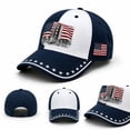 thumbnail image 6 of JULMCOMO 9/11 25th Anniversary Baseball Cap 2001-2026 Never Forget American Flag Hat Contrast Color Adjustable Patriotic Hat for Unisex B, 6 of 6