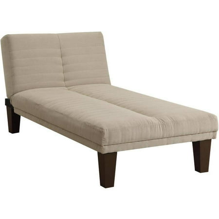 Circle Lounger - DHP Dillan Convertible Microfiber Upholstered Chaise Lounger, Tan