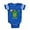 Royal Blue, variant on - Happy Turtle 1St Birthday - Cute Infant Baby Football Bodysuit