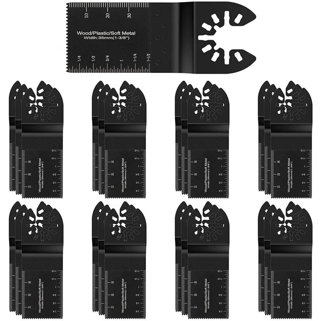 30PCS Universal Wood Metal Oscillating Multitool Quick Release Saw Blades