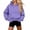 Purple, variant on Essentials Hoodie Baeitkot Women's Oversized Casual Solid Color Hem with Drawstring Hooded Long Sleeved Sweatshirt
