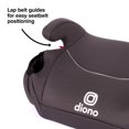thumbnail image 6 of Diono Solana Lightweight Backless Booster Car Seat, Charcoal, 6 of 15