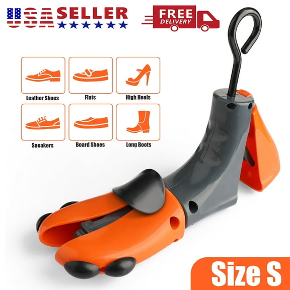 4-Way Shoe Stretcher for Women Men, Adjustable Length Width Shoe Widener Shoe Expander, Fits Cowboy Boots, Martin Boots, and Wide Feet, Small, US(5.5-10)