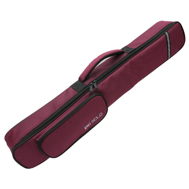 Shengyu Saxophone Case With Padded Interior And Exterior Pocket Water Resistant For Musicians Needs Convenient For To Go Out Wine red 80x8x9cm