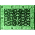 thumbnail image 1 of Ahgly Company Indoor Rectangle Oriental Emerald Green Traditional Area Rugs, 5' x 7', 1 of 4