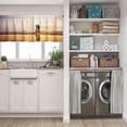 thumbnail image 3 of LALILO Kitchen Curtain Valance Watercolor Landscape With Rod Pocket Window Curtain 52"x 18" Set of 2, 3 of 7