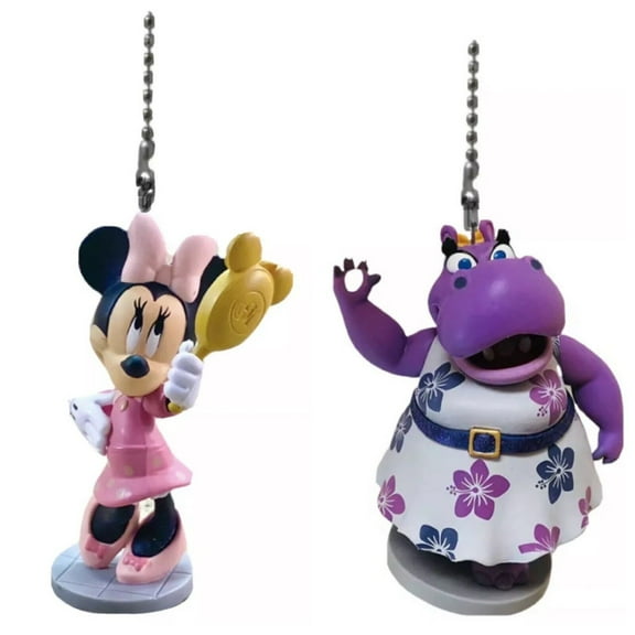Vanity Botique Minnie & Hilda Hippo Lamp Fan Pull Chain PVC Figurine Pet Helper New