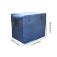 thumbnail image 3 of Pet Crate Cover, Waterproof Insulated Cage Cover with Zipper Mesh Windows and Roll-Up Flaps, Blue, Cloth, 3 Sizes for Dog Cat Rabbit, 3 of 6