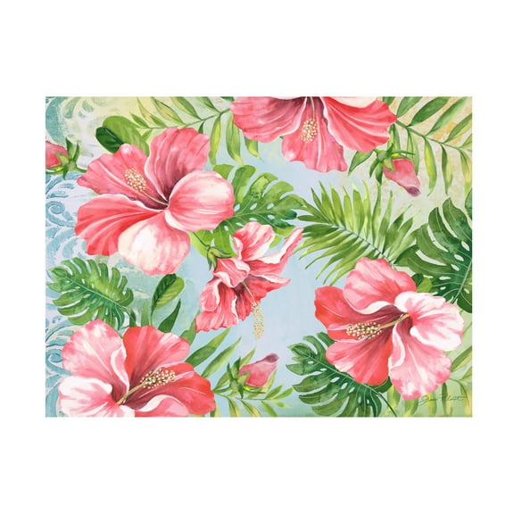 Trademark Fine Art 'Hibiscus Paradise 1' Canvas Art by Jean Plout